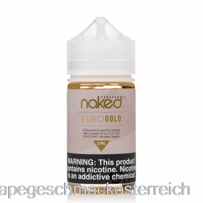 Euro Gold - Naked 100 Tabak - 60 Ml 6 Mg Vape-Geschmack
